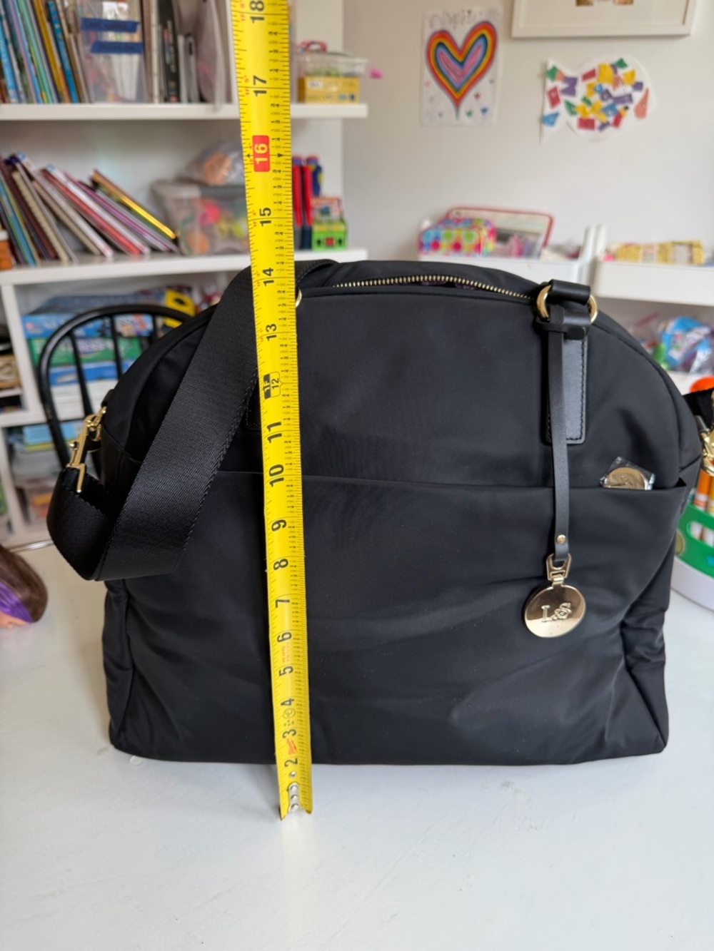 Lo & Sons Medium OG Laptop and Tote Black with Gold Accents - NEVER BEEN USED - Picture 12 of 12
